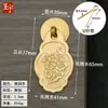 Chengyu novo estilo chinês gaveta de cobre cobre alça de porta de armário de guarda-roupa pingente dragão e fênix único furo tag pequena alça