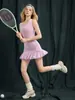 Ropa Popular de Tenis con Almohadillas en el Pecho, Chaleco Deportivo de Fitness para Mujer, Nuevo Sujetador Deportivo, Ropa de Yoga, Conjunto de Tops de Fitness