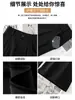 Calça de Alfaiataria Feminina Primavera e Outono 2025 Novo Estilo High-End Fluida Reta Cintura Alta Emagrecedora Cinza Casual Justa Perna Larga