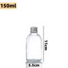 Botella de aluminio con tapa de rosca para bebidas, zumo, leche, té, botellas de vidrio transparente, subembotelladas, fabricantes al por mayor de botellas de vino de frutas