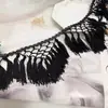 Encaje de Borla Tejido a Mano Encaje de Flecos Triangulares Pequeños Accesorios para Disfraces de Danza Latina