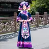 Novo Traje Zhuang de Guangxi Zhuang Apresenta Traje em Março Minoritário Apresenta Yao Adulto Dança Miao
