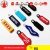 Acessórios personalizados para puxador de zíper de PVC de plástico, silicone, borracha macia, zíper de dupla face, logotipo, fivela de zíper para bagagem