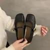 Sapatilhas Casuais de Salto Baixo 2025 Sapatos Femininos Novo Verão Solado Macio Leve Boca Rasa Versátil Sapatilhas Mary Jane
