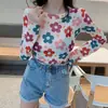 Camiseta de Manga Corta Holgada Adelgazante Ins para Mujer, Estilo Coreano con Estampado, Top Estudiante, Camiseta Básica Estilo Hyuna al por Mayor