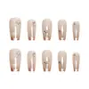 Piezas de Uñas Diamantadas Ojo de Gato Suaves 10 Piezas Código Mago Pegatinas de Uñas Artísticas Hechas a Mano Trapezoidales Casuales Uñas Portables Fantasma