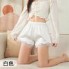 Pantalones cortos de seguridad para mujer, anti-rozaduras, ligeros, de verano, delgados, holgados, con encaje blanco, talla grande, leggings que se pueden usar sin que se enrollen