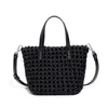 Chegada Nova Versátil Fashionable Cesta de Vegetais Trançada Bolsa de Mão Feminina Versátil Casual Bolsa Saco Bolsa de Ombro Transversal