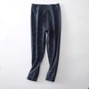 Calça de Segurança Infantil Outono e Inverno Fina Listrada Aquecimento Roupa Íntima Quente Leggings Duplas Veludo Alemão Caxemira Algodão Colorido Calça Stretch