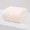 Produtos de Dropshipping Transmitidos ao Vivo: Toalha de Rosto Infantil Super Macia, Toalha de Fleece Coral, Toalha com Padrão de Nuvem, Toalha de Banho Absorvente