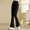 Conjunto de Yoga para Mujer: Conjunto de Entrenamiento de Pilates, Chaleco de Yoga Nude de Tacto Amigable con la Piel, Pantalones de Yoga Elásticos Ligeramente Acampanados Adelgazantes
