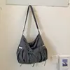 Bolsa transversal de ombro casual elegante com laço, xadrez fresco da moda de verão, nova, grande capacidade