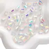 Cuentas de Cristal de Color Chapado Rectangulares para Pulsera Hecha a Mano DIY Paquete de Materiales para Pulsera Collar Joyería