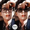 Gafas de Moda Retro con Montura Cuadrada y Diseño de Tres Puntas, Hacen que el Rostro Parezca Más Pequeño, Adecuadas para Mujeres con Miopía, Gafas Inteligentes Fotocromáticas de Doble Uso