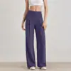 Pantalones de Yoga de Pierna Recta de Secado Rápido Levantamiento de Glúteos Melocotón Adelgazantes Favorecedores Pierna Ancha Ropa Exterior Deportiva Fitness Pantalones de Yoga para Mujer Cintura Alta