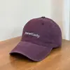 Gorra de Béisbol Suave de Algodón Lavado con Estampado de Letras Simple Estilo Coreano para Mujer, Versión Delgada para Primavera y Verano, Gorra Unisex para Estudiantes con Visera Curva y Pico de Pato