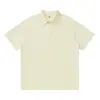 250g toque frio 10A Sorona Gola Polo Manga Curta Masculina Cor Sólida Versátil Camisa Promocional