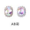 Hebilla ovalada de cristal de oro de 14 quilates, borde de garra de cristal, taladro cosido a mano, material de accesorios de diamantes para vestido de novia DIY