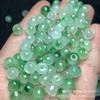 Gao Bing Piao Verde 7x8 Tipo Antiguo Perlas al por Mayor DIY Joyería de Jade Perlas Cilíndricas Perlas Separadoras Accesorios para Pulseras y Collares al por Mayor