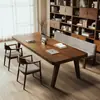 Escritorio Grande Largo de Madera Maciza Mesa de Estudio Lectura Doble Persona Sala de Estar Escritorio de Oficina Moderno Simple Mesa de Conferencias Mesa de Trabajo
