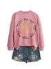 Ella es una maestra Amazon eBay sitio independiente moda casual sudadera de cuello redondo de manga larga para mujer comercio exterior