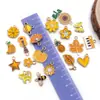 Conjunto Misto de 20 Acessórios de Joalheria de Liga de Metal com Gotejamento de Óleo de Flor e Folha Amarela para Pulseiras, Brincos, Chaveiros, Pingentes e Charms DIY
