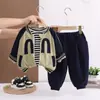 Novedades Otoño 2025 Ropa de Otoño para Niños, Conjuntos de Exterior de Moda para Niños, Chaquetas de Bebé de Moda, Conjuntos de Tres Piezas para Niños de Primavera y Otoño