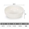 Tazón pequeño blanco tazón para arroz de comida rápida tazón de plástico para sopa tazón redondo hotel restaurante tazón para ramen restaurante de fideos tazón especial vajilla de melamina