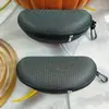 Estuche para Gafas Portátil al por Mayor del Fabricante con Gancho y Cremallera, Tela Oxford, Estuche para Gafas de Sol de Eva Resistente a la Presión, Negro