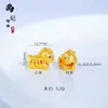 Tienda de Oro Mismo Estilo Chapado en Oro Esmalte Caballo Pequeño Bolsa de la Suerte Brújula de los Ocho Tesoros Cabeza de Buda Colgante Alta Retención de Color Accesorios DIY Venta al por Mayor