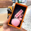 Colgante de peluche tejido a crochet cosas buenas suceden lana tejida a mano Caqui bueno Caqui suceden llavero para bolso accesorios pequeños