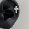Colección de Clavos de Hueso de Oreja de Lujo Ligero y Exquisitos Pendientes de Tornillo de Acero de Titanio Pendientes Versátiles de Moda Dulces y Frescos para Mujer