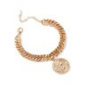 Pulsera de Etiqueta de Retrato Exagerado Europeo y Americano Estilo Francés Estilo Hong Kong Retro para Mujer Pulsera de Cadena Gruesa pulsera