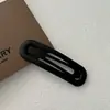 Presilha de cabelo para franja desfiada de cor sólida simples para meninas, grampo lateral de verão, clipe BB elegante estilo coreano de celebridade da internet