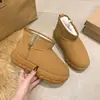 Botas de Nieve con Suela Gruesa para Mujer, Gamuza, Nuevas Botas Cortas Retro Invierno 2026, Zapatos Casuales Versátiles de Moda, Modernos