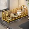 Estante de almacenamiento para baño, estante de almacenamiento para artículos de tocador junto al lavabo en el baño, estante de almacenamiento de escritorio, herramienta organizadora