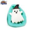 Molde de Silicone Flip Sugar de Fantasma Abóbora Morcego para Halloween Grau Alimentício DIY Assar Chocolate Biscoito Doce Molde