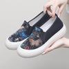 Primavera e Outono Pescador Sapatos Sola Macia Antiderrapante Sapatos Preguiçosos Slip-on Estudante Respirável Confortável Casual All-match Sapatos de Lona