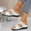 Sandalias de plataforma de moda europeas y americanas de talla grande, cómodas y ligeras para el uso diario, sandalias de playa sin cordones