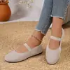 Nuevo Modelo de Verano 2026: Zapatos Casuales Cómodos para Mujer de Talla Grande, Diseño de Una Correa, Talla Única