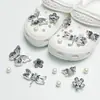 Amuletos para Zapatos Croc, Accesorios para Mujer, Clips para Zapatos DIY, Decoraciones 3D con Pedrería, Clips Desmontables, Estilo de Moda de Influencers