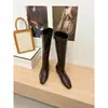 Botas Largas Adelgazantes de Tacón Alto Estilo Nuevo Otoño/Invierno 2026 para Mujer, Botas Vaqueras Occidentales por Encima de la Rodilla