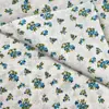 Tela Estampada de Algodón y Lino para Proyectos DIY Hechos a Mano, Manteles, Tela para Sofás y Cortinas, Tela Floral de Lino, Tela de Fondo