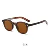 Gafas de Sol Oversize de Moda con Remaches, Varilla Plana, Protección UV, para Conducir y Ciclismo, Propionato TR, Gafas de Sol con Varilla Insertada