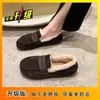Zapatos de algodón de ajuste ancho, sin cordones, cálidos y acogedores para el invierno de 2026, con suela suave, diseño antideslizante y forro de felpa añadido para mayor calidez, perfectos para mujeres embarazadas y como botas de nieve