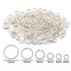 Cobre Banhado a Ouro 18K Alta Retenção de Cor DIY Joias Anel Aberto Torcido Pulseira Colar Material para Contas Anéis de Conexão Atacado