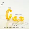 Anillo de Diseño de Cruz de Diamante Dorada Brillante de 24 Quilates y Mortero de Diamante del Mismo Estilo de la Joyería Puzuo Anillo Abierto de Gama Alta para Mujeres