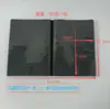 3.5 pulgadas 6 pulgadas Patrón Lichi Negro Compartimento Único Apertura Superior Proceso de Borde de Sellado con Prensa de Calor Páginas Interiores Páginas Interiores de PP Álbum de Tarjetas de Jugador Estrella