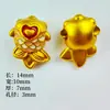 Preservador de Cor Peixe Dourado Cauda Estilo Chinês Bênção Etiqueta Auspiciosa Pulseira Corda Vermelha Acessórios Pingente Acessórios para Joias DIY