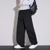 Venta al por mayor desde la fábrica de origen: estilo nuevo, corte holgado, pantalones casuales, pantalones vaqueros de pierna ancha, efecto adelgazante, estilo linterna, pantalones de moda para hombre